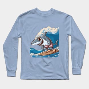 shark surfer Long Sleeve T-Shirt